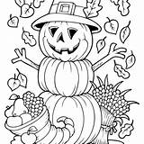 Coloring Pages Autumn Fall Printable Inspired Kids Birijus sketch template