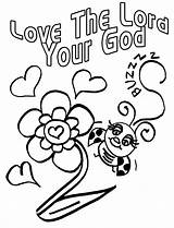 Coloring God Jesus Pages Loves Another Clipart Lord Printable Helping Children Valentine Bug Treasure Praise Kids Childrens Box John Color sketch template