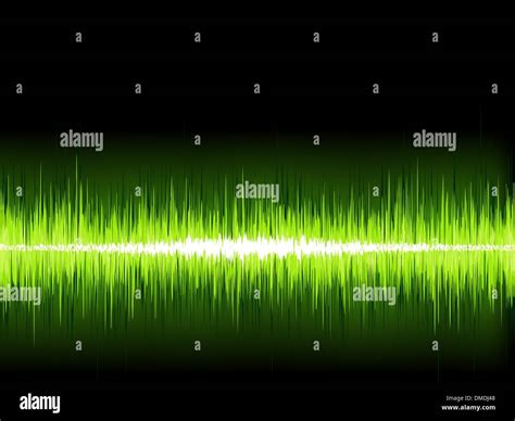 green sound wave  white background eps stock vector image art