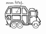 Truck Coloring Pages Printable Garbage sketch template