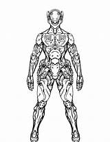 Soldier Future Futuristic Armor Deviantart Pages Coloring Variant Combat Template Sketch sketch template