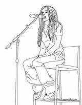 Lavigne Avril Hellokids Coloring Pages sketch template