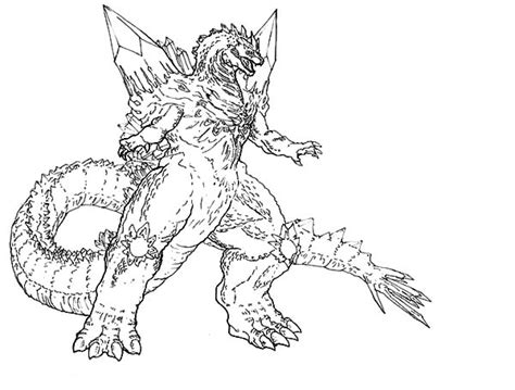 Godzilla Coloring Pages Color Luna Coloring Pages