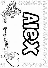 Alex Coloring Pages Color Printable Print Hellokids Sheets Girls Getcolorings sketch template