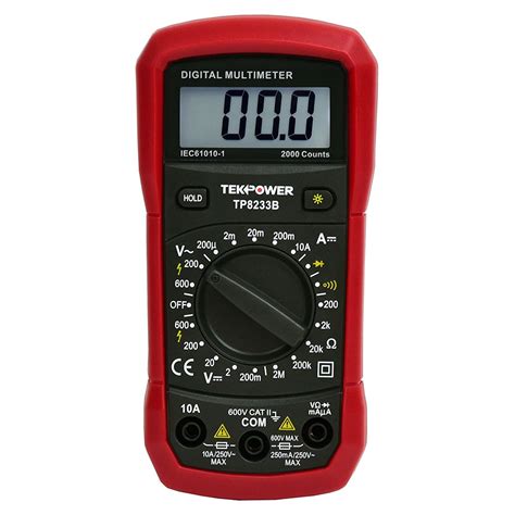tekpower tpb digital multimeter ac dc voltage dc current resistance