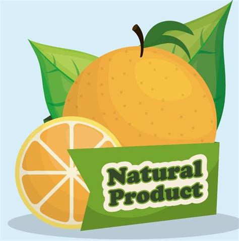 natural orange label vector welovesolo