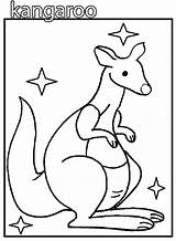 Kangaroo Coloring Pages Baby Color Tree Printable Kids Cool2bkids Drawing Getcolorings Print Getdrawings Simple sketch template