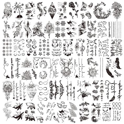 Buy Temporary Tattoo 60 Sheets Fake Tattoos That Look Real For Women