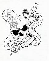 Sword Dagger Serpenti Tatuaggi Tattoobite Pretentiousinkingston sketch template