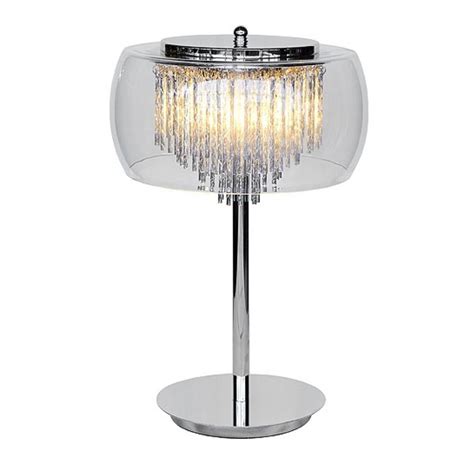 glass shade contemporary chandelier table lamp   luxe  notonthehighstreetcom