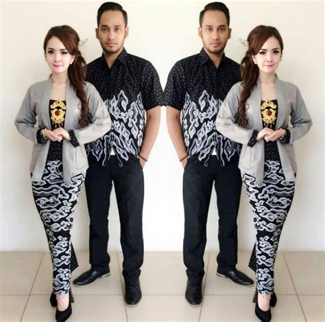 32 Baju Melayu Batik Couple Trend Terbaru