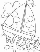 Coloring Water Boat Kids Bestcoloringpages Pages Deep sketch template