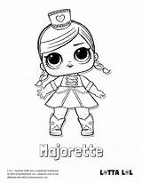Lol Coloring Pages Surprise Doll Dolls Majorette Color Print Series Cute Colouring Lotta Kids Printable Sheets Drawing Cheer Worksheets Books sketch template