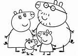 Pig Peppa Coloring Family Pages Drawing Happy Sketch Colouring Birthday Puddle Kids Sheet Coloringsky Printable Color Pigs Getdrawings Getcolorings Sky sketch template