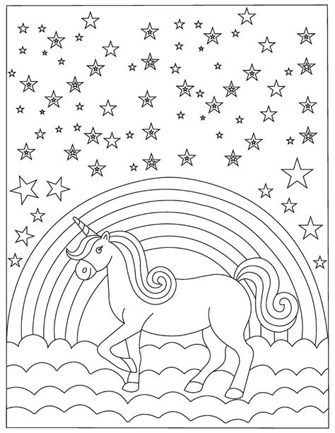 rainbow unicorn coloring page   unicorn coloring pages