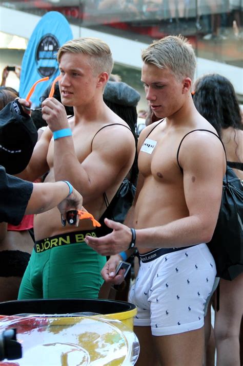 national underwear day times square nyc cute guys in