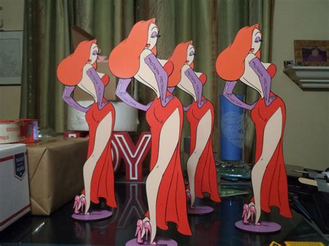 jessica rabbit  inches tall standee etsy canada