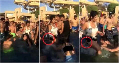 women blamed after getting groped in a pool full of