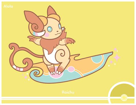 Pokemon 026 Alola Form Redesign Raichu Pichu Line