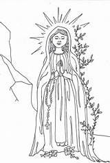 Coloring Mary Lady Assumption Lourdes Virgin Pages Blessed Catholic Mother Rosary Printable Mysteries Glorious Guadalupe Kids Answers God Clipart Activities sketch template