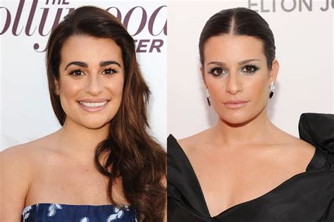 lea michele supersized her eyebrows