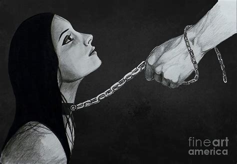 woman in chains art