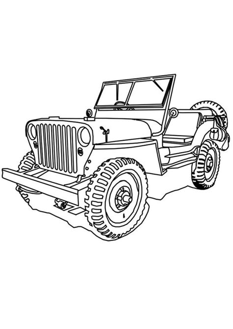 coloring pages jeep coloring page  kids