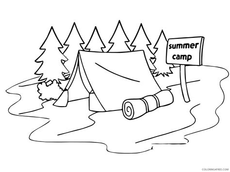 camping coloring pages camping  printable   coloringfree