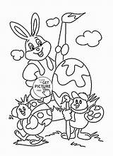 Coloring Easter Pages Bunny Kids Printable Printables Colouring Funny Chicks Eggs Disney Wuppsy Choose Board Ecards sketch template