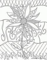 Coloring Pages Doodle Printable Adults Cool Alley Kids Colouring Doodles Sunflower Flower Adult Sheets Sheet Book Lets Nature Print Ages sketch template