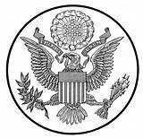 Seal States United Eagle Great Symbols Tattoo American Coloring Unum Pluribus Pages Arms Coat State Bird Tattoos Feather Birds Choose sketch template