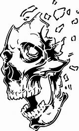 Airbrush Cranio Adesivo Totenkopf Skulls Kisspng Imgbin Zeichnet sketch template