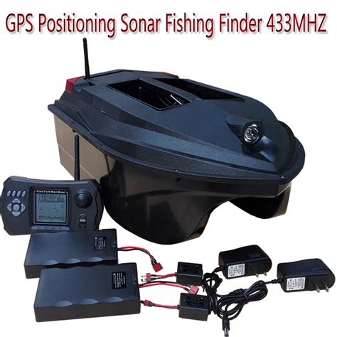 automatic navigation gps bait boat  sonar fish finder tl  mhz auto return gps baiting