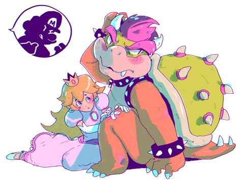 peach and bowser by meekis on deviantart