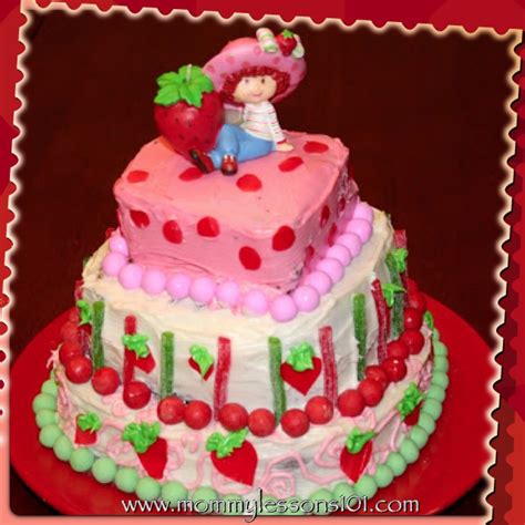 mommy lessons  strawberry shortcake birthday party ideas  cake