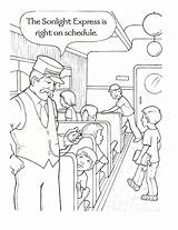 Polar Express Coloring Pages Printable Sheets Christmas Drawing Worksheets Kids Train Sheet Tickets Color Template Craft Pdf Activities Print Vbs sketch template