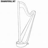 Harp Draw Drawing Guidelines Erase Pedals Unnecessary sketch template