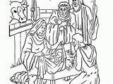 Nacimiento Cristianos Birth sketch template