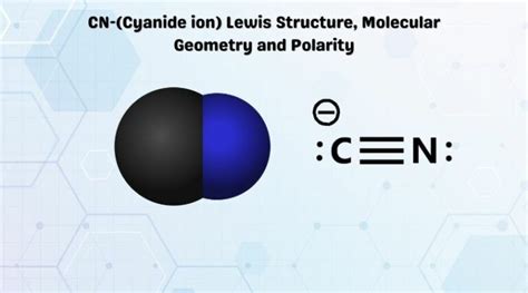 cn cyanide ion lewis structure molecular geometry  polarity