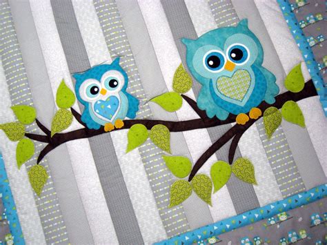 pin  rita patchin  owl applique owl baby quilts baby quilts
