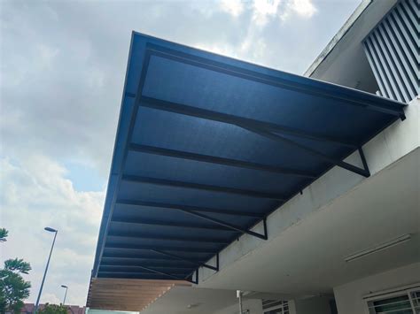 solid polycarbonate awning kf global renovation