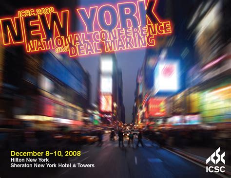 Icsc To Hold New York National Conference And Deal Making
