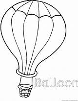 Balloon Coloring sketch template