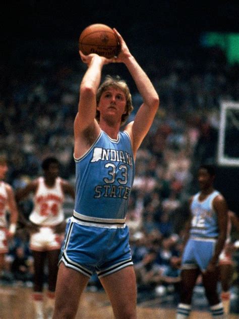 Larry Bird 33 Indiana State Sycamores Sf Pf Larry Bird Larry