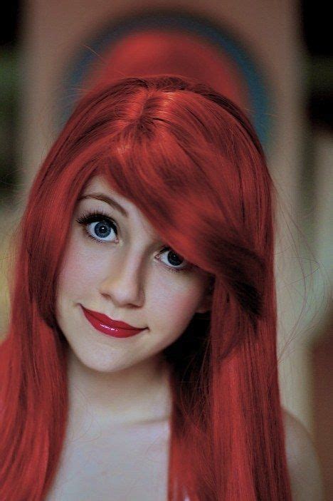 this girl has got to be the most realistic ariel ever her eyes and thin ariel eyebrows and