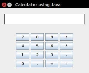calculator  java swing  awt  source code gambaran