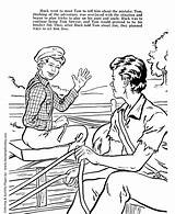 Finn Huckleberry Tom Sawyer Coloring Pages Drawing Story Adventure Kids Huck Twain Mark Brady Color Getdrawings Honkingdonkey Youth Children Getcolorings sketch template