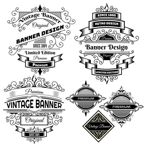 vintage background label design template  vector art  vecteezy
