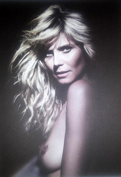 model heidi klum nude and her new intimates campaign pics scandal planet