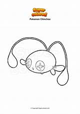Pokemon Chinchou Dibujo Supercolored Elektro Lampi sketch template